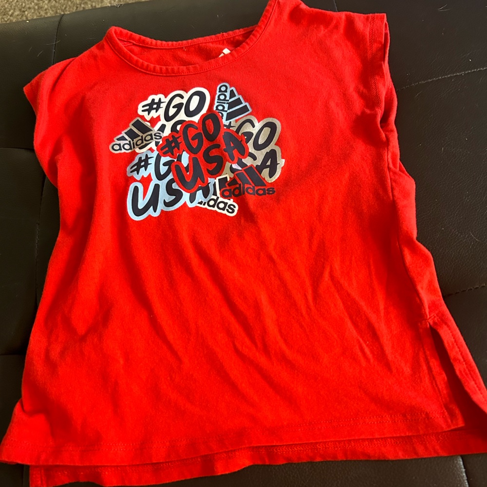 NWOT 3T red sleeveless tshirt